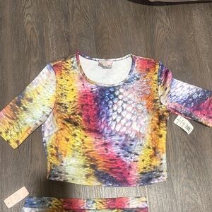Romeo & Juliet Couture Rainbow Tie Dye Loungewear